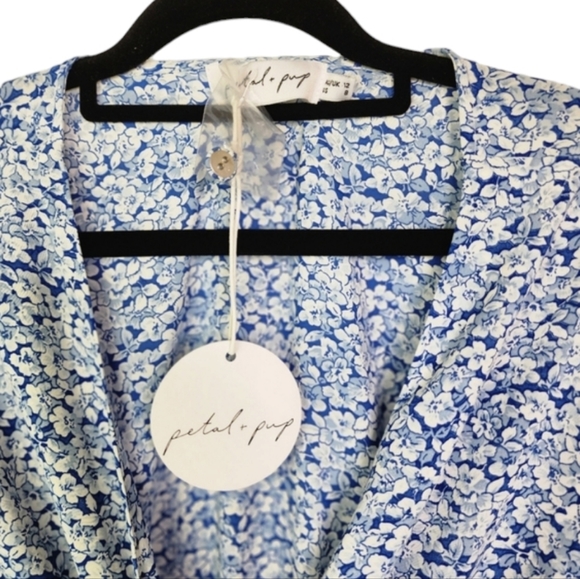 Petal & Pup dress blue white ditsy above the knee dress size 12 - Picture 14 of 15